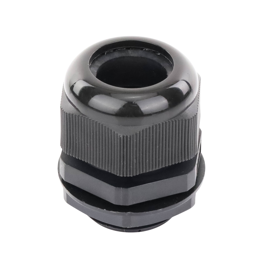Conector Plástico Negro Tipo Glándula para Rosca NPT 1"