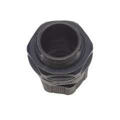 Conector Plástico Negro Tipo Glándula para Rosca NPT 1/2"