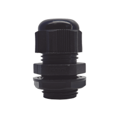 Conector Plástico Negro Tipo Glándula para Rosca NPT 1/2"