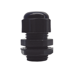 Conector Plástico Negro Tipo Glándula para Rosca NPT 1/2"