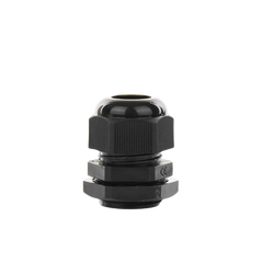 Conector Plástico Negro Tipo Glándula para Cable de 10 a 14 mm de Diámetro.