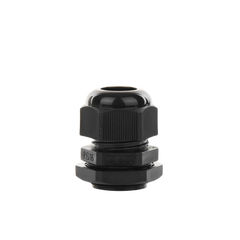 Conector Plástico Negro Tipo Glándula para Cable de 10 a 14 mm de Diámetro.