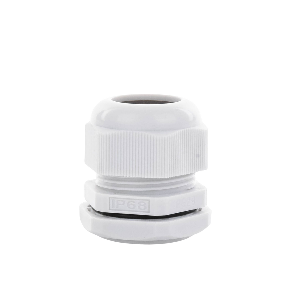 Conector Plástico Tipo Glándula para Cable de 18 a 25 mm de Diámetro.