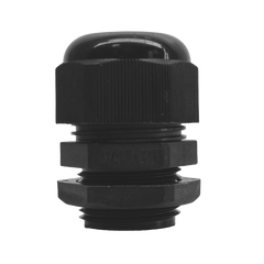 Conector Plástico Negro Tipo Glándula para Rosca NPT 3/4"