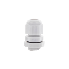 Conector Plástico Gris  Tipo Glándula para Cable de 3.5 a 6 mm de Diámetro.