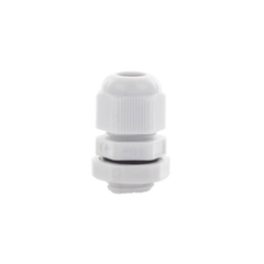 Conector Plástico Gris  Tipo Glándula para Cable de 3.5 a 6 mm de Diámetro.