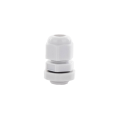 Conector Plástico Gris  Tipo Glándula para Cable de 3.5 a 6 mm de Diámetro.