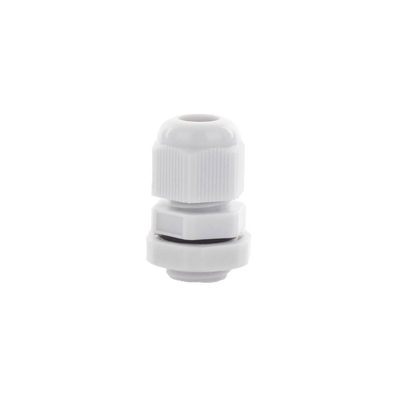 Conector Plástico Gris  Tipo Glándula para Cable de 3.5 a 6 mm de Diámetro.