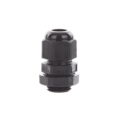Conector Plástico Negro Tipo Glándula para Cable de 3.5 a 6 mm de Diámetro.