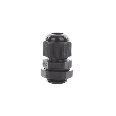 Conector Plástico Negro Tipo Glándula para Cable de 3.5 a 6 mm de Diámetro.