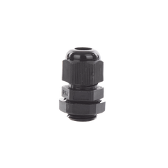 Conector Plástico Negro Tipo Glándula para Cable de 3.5 a 6 mm de Diámetro.