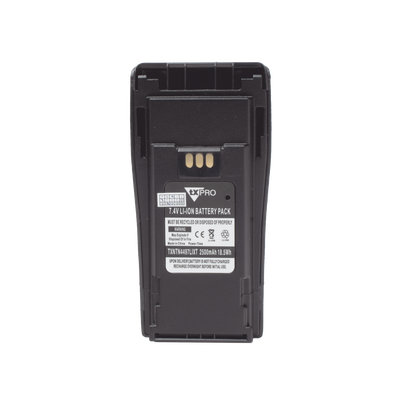Batería de Li-Ion, 2500 mAh. Para radios EP-450/ DEP 450/CP200/CP250/PR400/GP3388/CP080/150/200.(incluye clip)