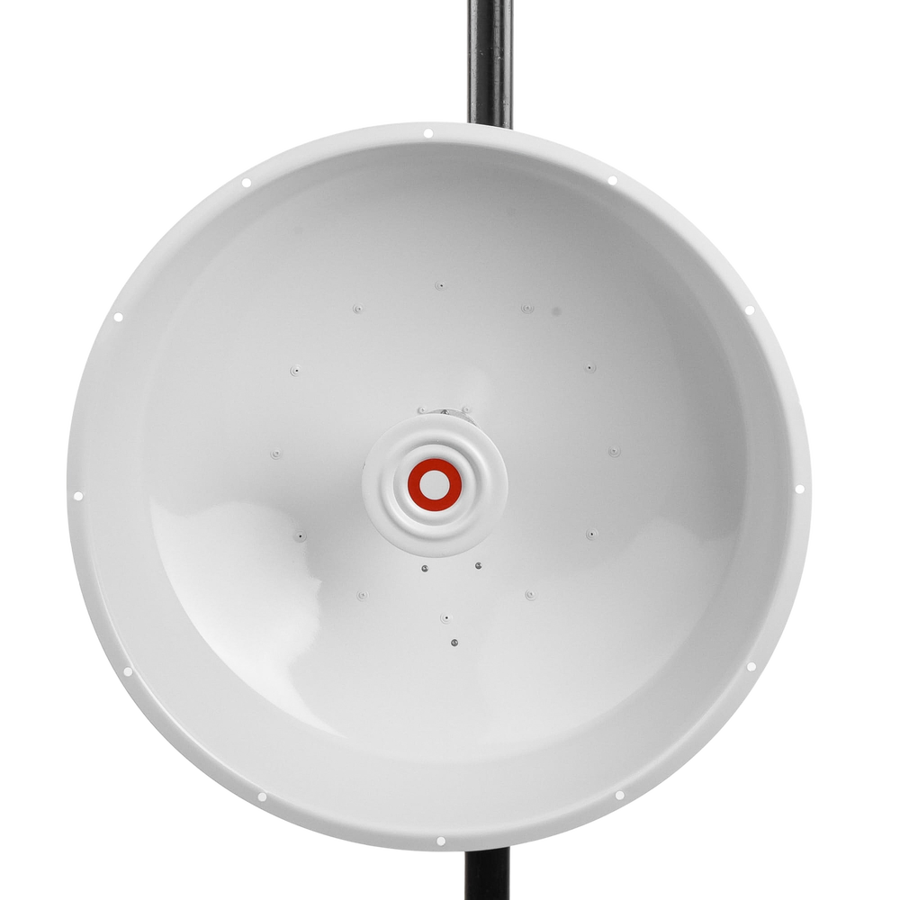 Antena direccional de alta resistencia, Ganancia 30 dBi, (4.9 -6.4 GHz), Plato hondo para mayor inmunidad al ruido, Conectores N-Hembra, Montaje incluido.