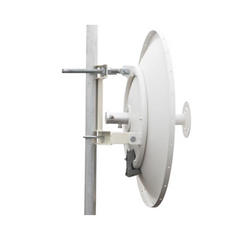 Antena direccional de 2ft, 5.9 a 7.1 GHz, Ganancia 30 dBi, Conectores RP-SMA Hembra, Polarización doble, incluye montaje para torre o mástil
