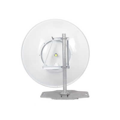 Antena direccional de 4 ft, 5.1 a 7.125 GHz, Ganancia 36 dBi, Conectores RP-SMA Hembra, Polarización doble, incluye montaje para torre o mástil