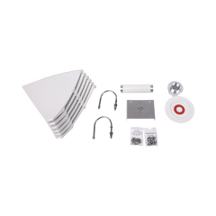 Antena direccional para C5x, B5X, Doble polaridad 45 ° y 90 °, 4.9 - 6.5 GHz, 2 ft, Ganancia de 30 dBi, Montaje incluido