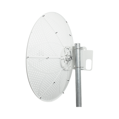 Antena direccional para C5x, C6x, B6X y B5x, Guía de onda para mantener la integridad de la señal y minimiza la pérdida en transmisión , 4.9 - 6.5 GHz, 3 ft, Ganancia de 34 dBi, Montaje incluido