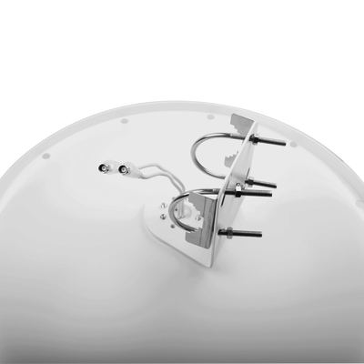 Antena Direccional con Frecuencia Extendida / 4.8 - 6.5 GHz / 28 dBi /  Jumper incluido con conector  SMA-Macho Inverso / Polaridad en 90º y 45º / Montaje incluido para torre o mástil