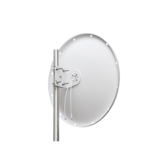 Antena Direccional con Frecuencia Extendida / 4.8 - 6.5 GHz / 28 dBi /  Jumper incluido con conector  SMA-Macho Inverso / Polaridad en 90º y 45º / Montaje incluido para torre o mástil