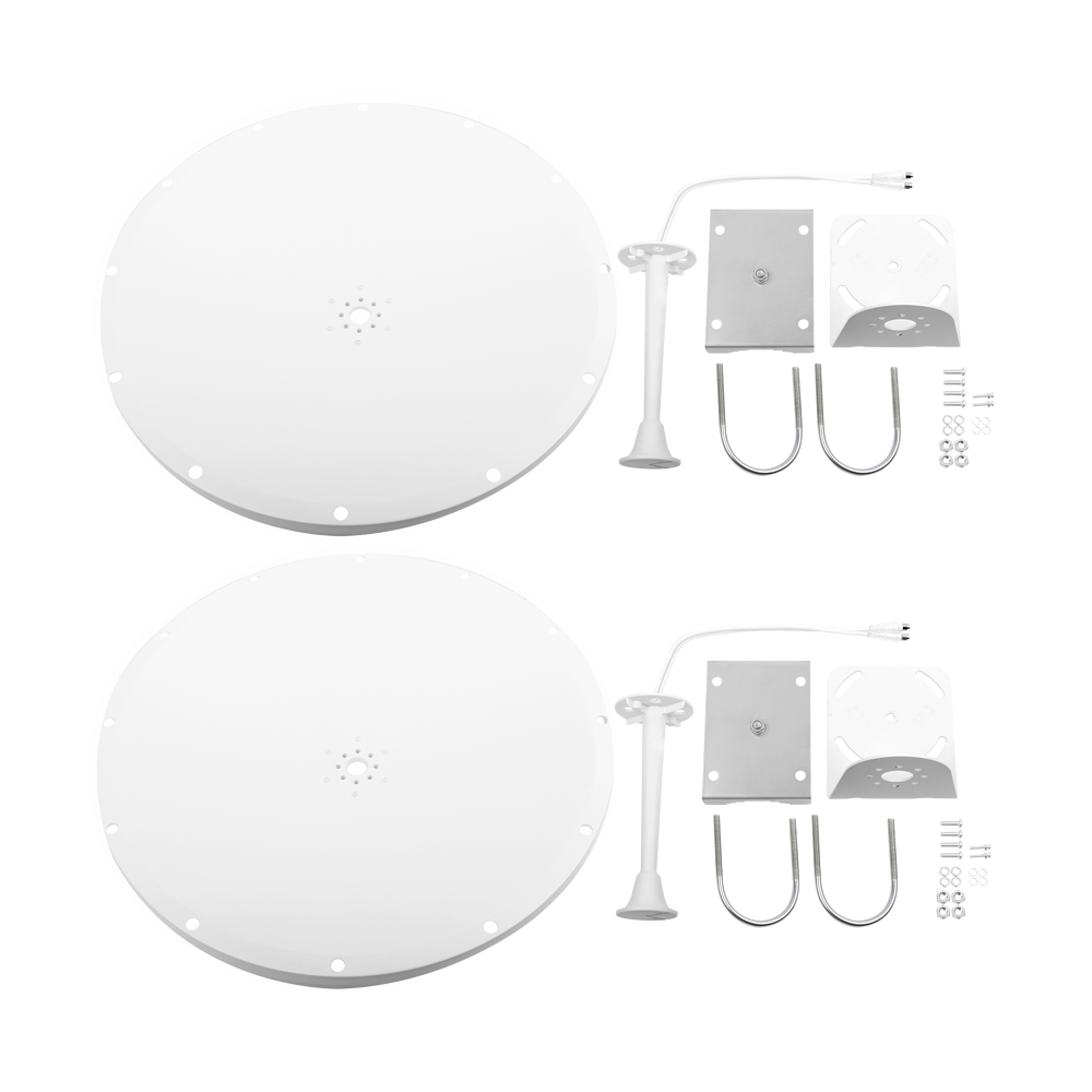 Antena Parabólica de Frecuencia Extendida, 4.8 - 6.5 GHz, 28 dBi, Conectores SMA-Macho Inverso