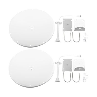 Antena Parabólica de Frecuencia Extendida, 4.8 - 6.5 GHz, 28 dBi, Conectores SMA-Macho Inverso