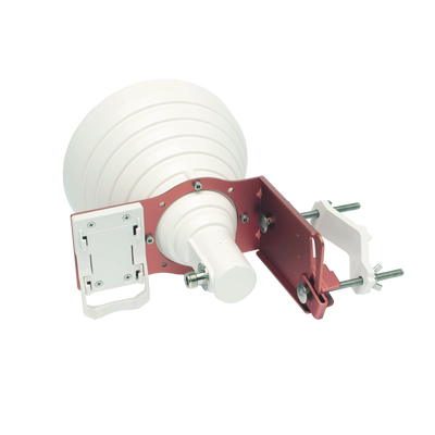 Antena Tipo Horn de 30 °, 19 dBi, 4.9-6.5 GHz, Ideal para ambientes de alto ruido,  Tipo de conector N-Hembra, con montaje y jumpers incluidos