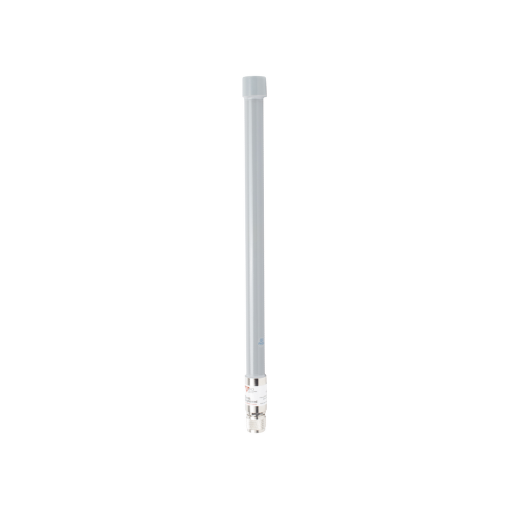 Antena Omnidireccional, mayor distancia de transmisión y recepción de señal en 360º,  Doble banda, 2.4 Ghz de  6 dBi/ 5 GHz  9 dBi, Conector N-Hembra, Adecuada para entornos exigentes
