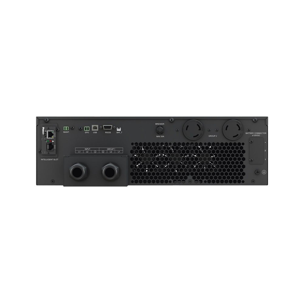 UPS SmartZone de 10000 VA/10000 W, Online Doble Conversión, Entrada 208/240 Vca Con Terminal L1+L2+G, Onda Senoidal Pura, 6 UR, Con 2 Tomas NEMA L6-30R y Terminal L1+L2+G, Incluye Tarjeta de Red y Kit de Rieles