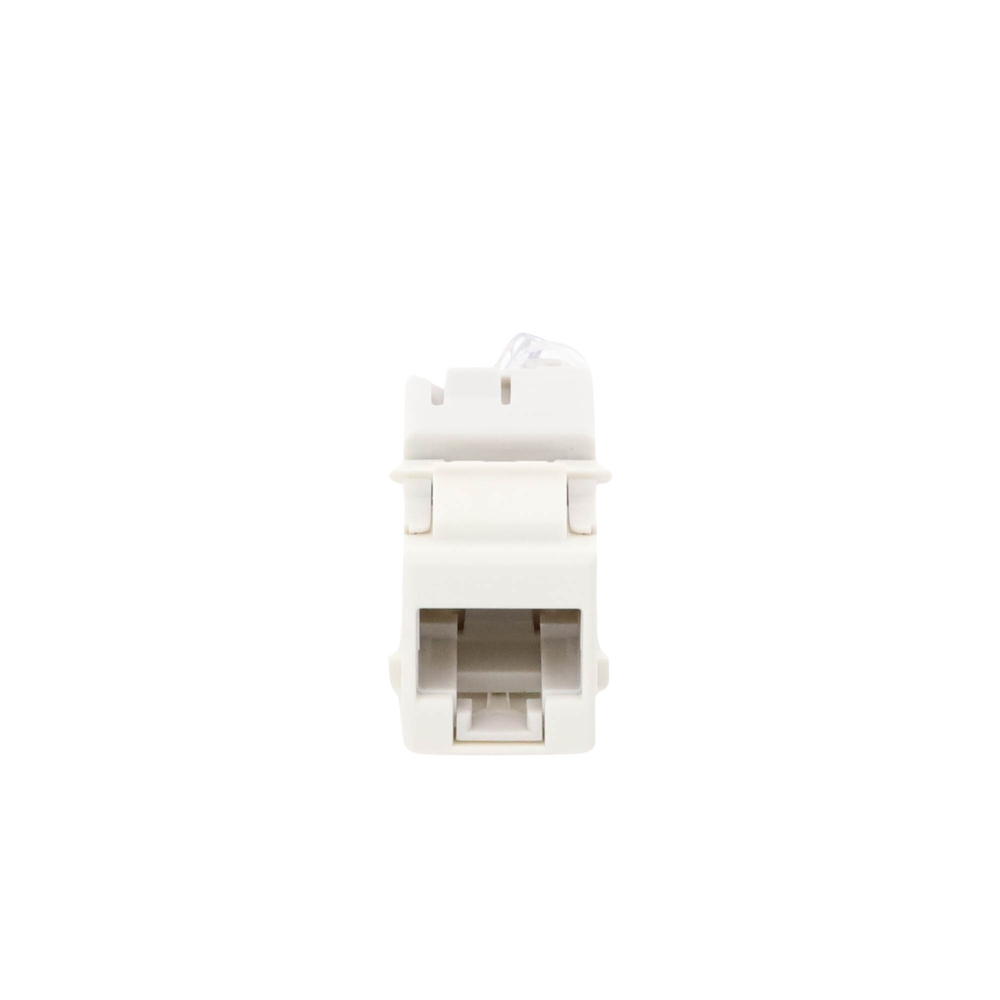 Jack Ultramax Cat6A, UTP, Tipo Keystone, Color Blanco, Punch Down