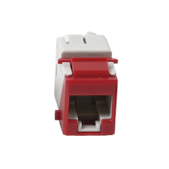 Jack Ultramax Cat6a, Utp, Tipo Keystone, Color Rojo, Punch Down