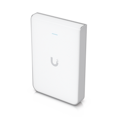 Access Point UniFi U6 In Wall/Montaje p/pared, WIFI 6 2.4 Y 5 Ghz, hasta 5.3 Gbps, 1 pto PoE In, 4 ptos secundarios (1 PoE Out)