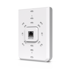 Access Point UniFi U6 In Wall/Montaje p/pared, WIFI 6 2.4 Y 5 Ghz, hasta 5.3 Gbps, 1 pto PoE In, 4 ptos secundarios (1 PoE Out)