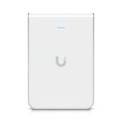 Access Point UniFi U6 In Wall/Montaje p/pared, WIFI 6 2.4 Y 5 Ghz, hasta 5.3 Gbps, 1 pto PoE In, 4 ptos secundarios (1 PoE Out)