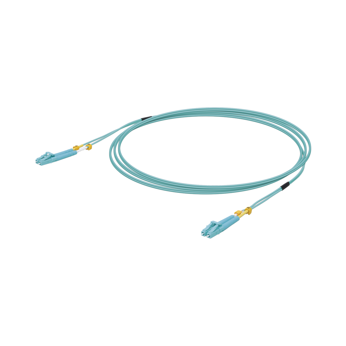 Jumper de Fibra Óptica Multimodo LC-LC Duplex 10 G, 50/125 OM3, Color Aqua, 3 Metros (9.84 Pies)