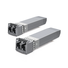 UFiber Módulo SFP+ 10G, transceptor MiniGibic MultiModo 10 Gbps, distancia 300m, conectores LC, paquete de 2 piezas