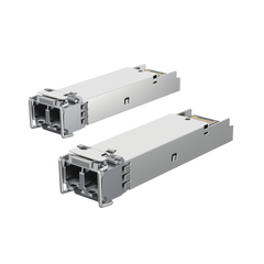 UFiber Módulo SFP, transceptor MiniGibic MultiModo 1 Gbps, distancia 550m, conectores LC, paquete de 2 piezas