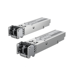UFiber Módulo SFP, transceptor MiniGibic MultiModo 1 Gbps, distancia 550m, conectores LC, paquete de 2 piezas