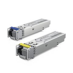 UFiber Módulo SFP, transceptor MiniGibic MonoModo 1 Gbps, distancia 3km, Simplex, un conector LC, incluye 2 tranceptores