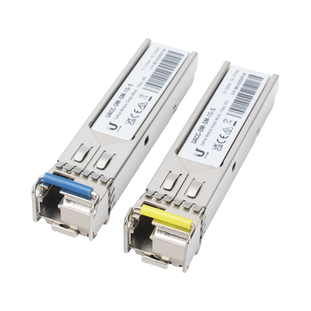 UFiber Módulo SFP, transceptor MiniGibic MonoModo 1 Gbps, distancia 3km, Simplex, un conector LC, incluye 2 tranceptores