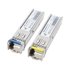 UFiber Módulo SFP, transceptor MiniGibic MonoModo 1.25 Gbps, distancia 3km, Simplex, un conector LC, incluye 2 tranceptores