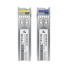 UFiber Módulo SFP, transceptor MiniGibic MonoModo 1.25 Gbps, distancia 3km, Simplex, un conector LC, incluye 2 tranceptores