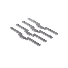 Kit de apilamiento/stack para unir 2 racks UniFi modelo U-RACK-6U-TL, para lograr un rack de 12 UR. No incluye los racks