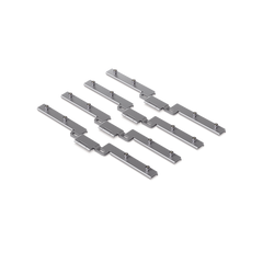 Kit de apilamiento/stack para unir 2 racks UniFi modelo U-RACK-6U-TL, para lograr un rack de 12 UR. No incluye los racks