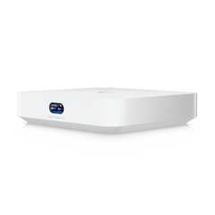 UniFi Cloud Gateway, Router multiWAN para balanceo/failover / Integra UniFi Network para administrar hasta 30 dispositivos UniFi, (1) puerto WAN 1/2.5 GbE y (4) puertos LAN GbE