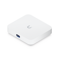UniFi Cloud Gateway, Router multiWAN para balanceo/failover / Integra UniFi Network para administrar hasta 30 dispositivos UniFi, (1) puerto WAN 1/2.5 GbE y (4) puertos LAN GbE