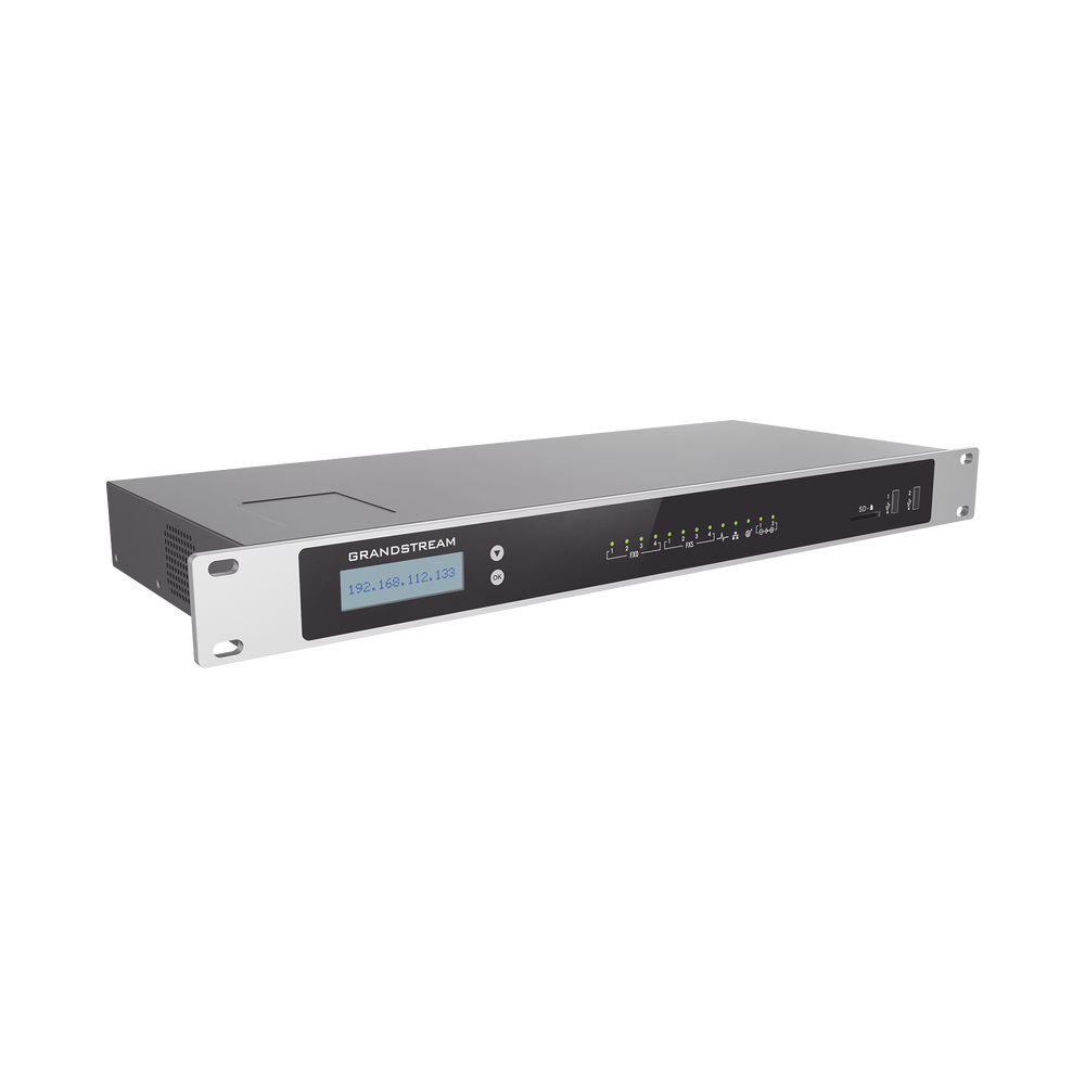 Conmutador IP-PBX para hasta 2000 usuarios y 300 llamadas simultaneas, 4FXO, 4FXS,  para solución de comunicaciones unificadas y colaboración