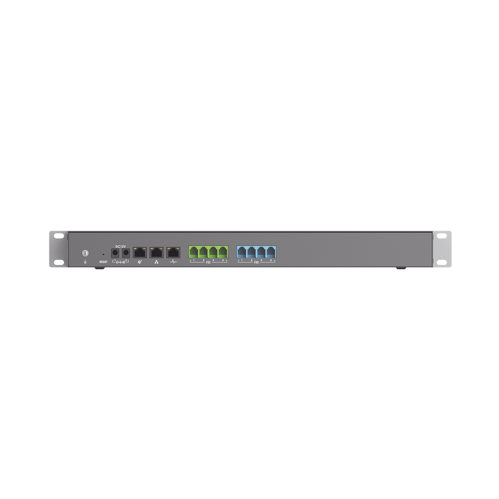 Conmutador IP-PBX para hasta 2000 usuarios y 300 llamadas simultaneas, 4FXO, 4FXS,  para solución de comunicaciones unificadas y colaboración