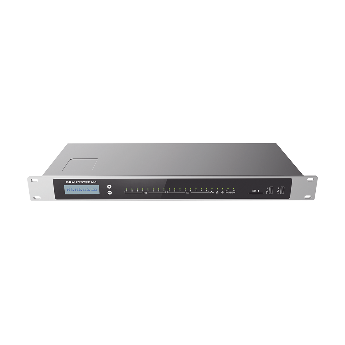 Conmutador IP-PBX para hasta 1500 usuarios y 200 llamadas simultaneas, 8FXO, 8FXS, solución para PyMEs