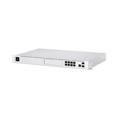 UniFi OS Console: Dream Machine Pro, con 1 puerto WAN Gigabit RJ45, 1 puerto WAN 10G SFP+ / 8 puertos LAN Gigabit RJ-45, y una bahía de HDD 3.5" (No incluye HDD), Integra todas las aplicaciones UniFi
