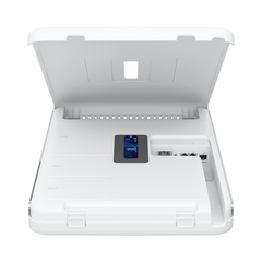 Dream Wall Cloud Gateway 10G Diseñado para Montaje en Pared con WiFi 6 Integrado, Switch PoE de Alta Potencia y Compatibilidad Total con Aplicaciones UniFi